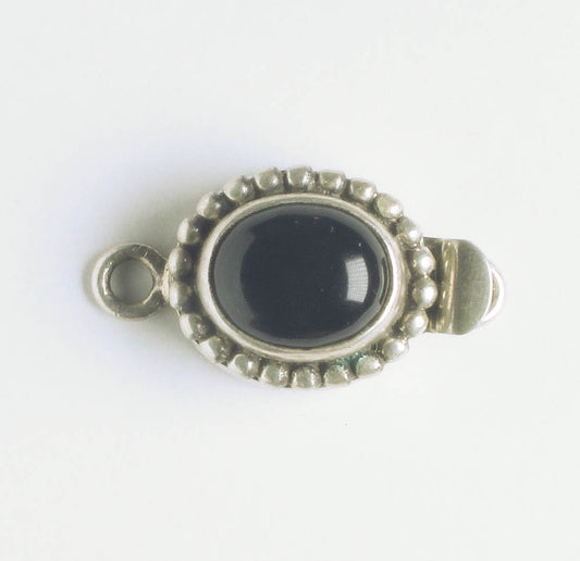 Single Strand Box Clasp - Sterling - 25x13mm