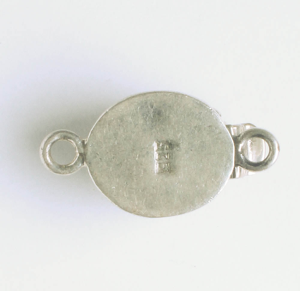 Single Strand Box Clasp - Sterling - 25x13mm