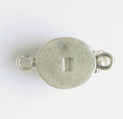 Single Strand Box Clasp - Sterling - 25x13mm
