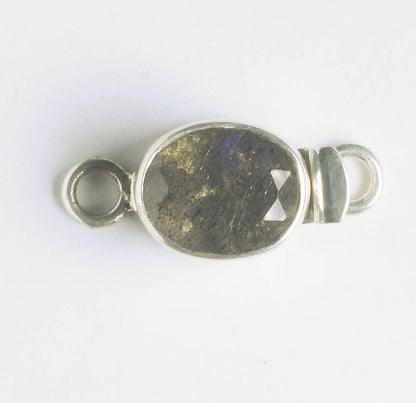 Single Strand Box Clasp - Sterling - 22x10mm