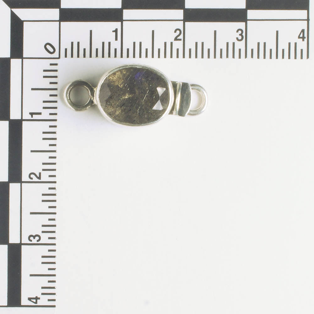 Single Strand Box Clasp - Sterling - 22x10mm