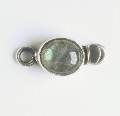 Single Strand Box Clasp - Sterling - 23x10mm