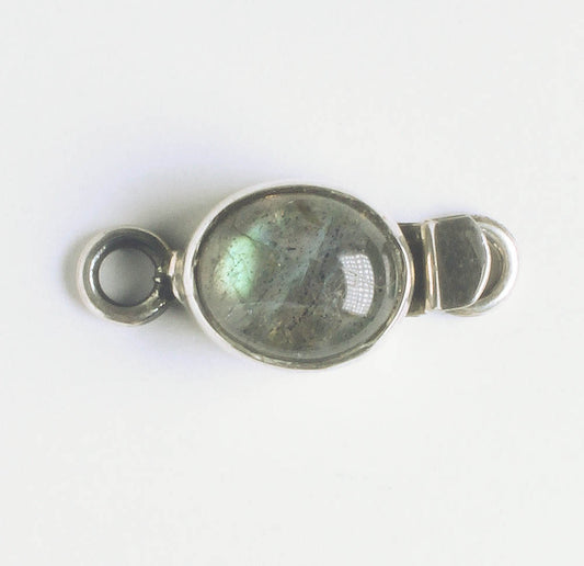 Single Strand Box Clasp - Sterling - 23x10mm