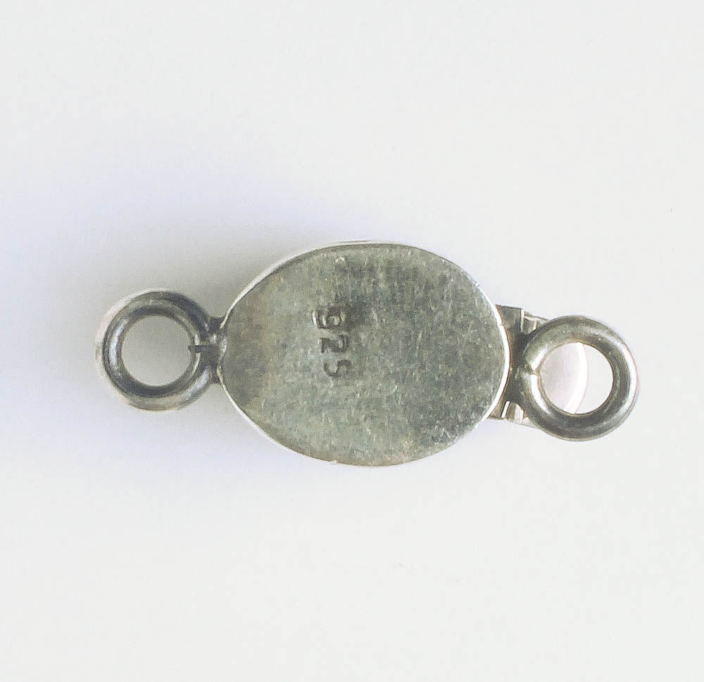 Single Strand Box Clasp - Sterling - 23x10mm