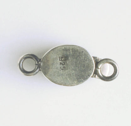 Single Strand Box Clasp - Sterling - 23x10mm