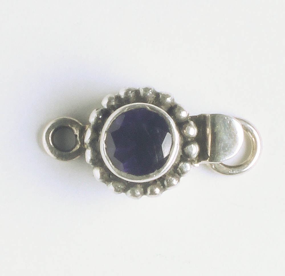 Single Strand Box Clasp - Sterling - 19x9mm