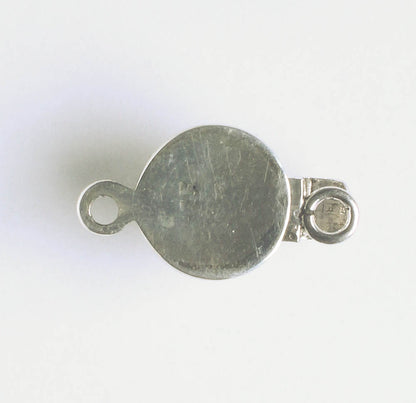 Single Strand Box Clasp - Sterling - 20x11mm