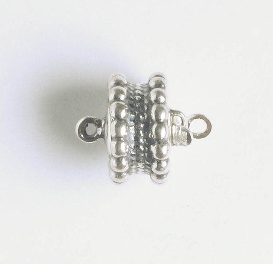 Single Strand Safety Box Clasp - Sterling -12x10mm