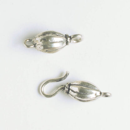 Hook and Eye Clasp - Sterling