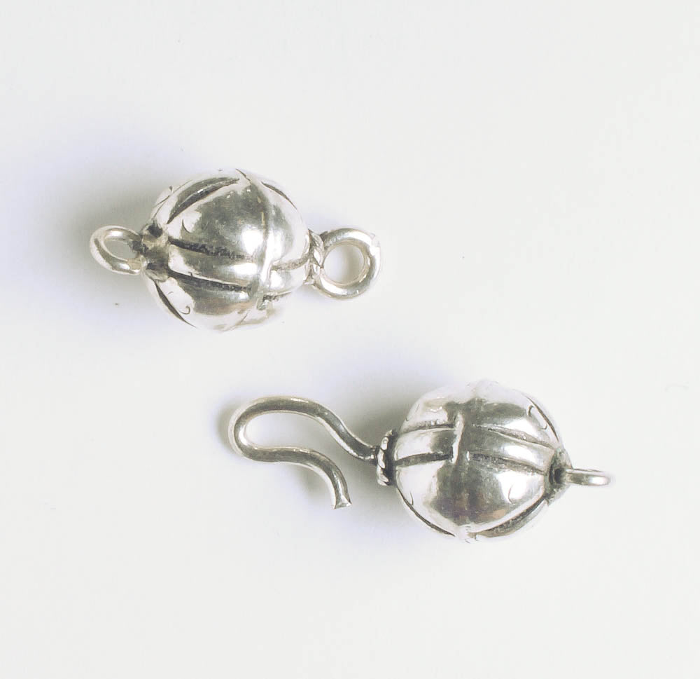 Hook and Eye Clasp - Sterling