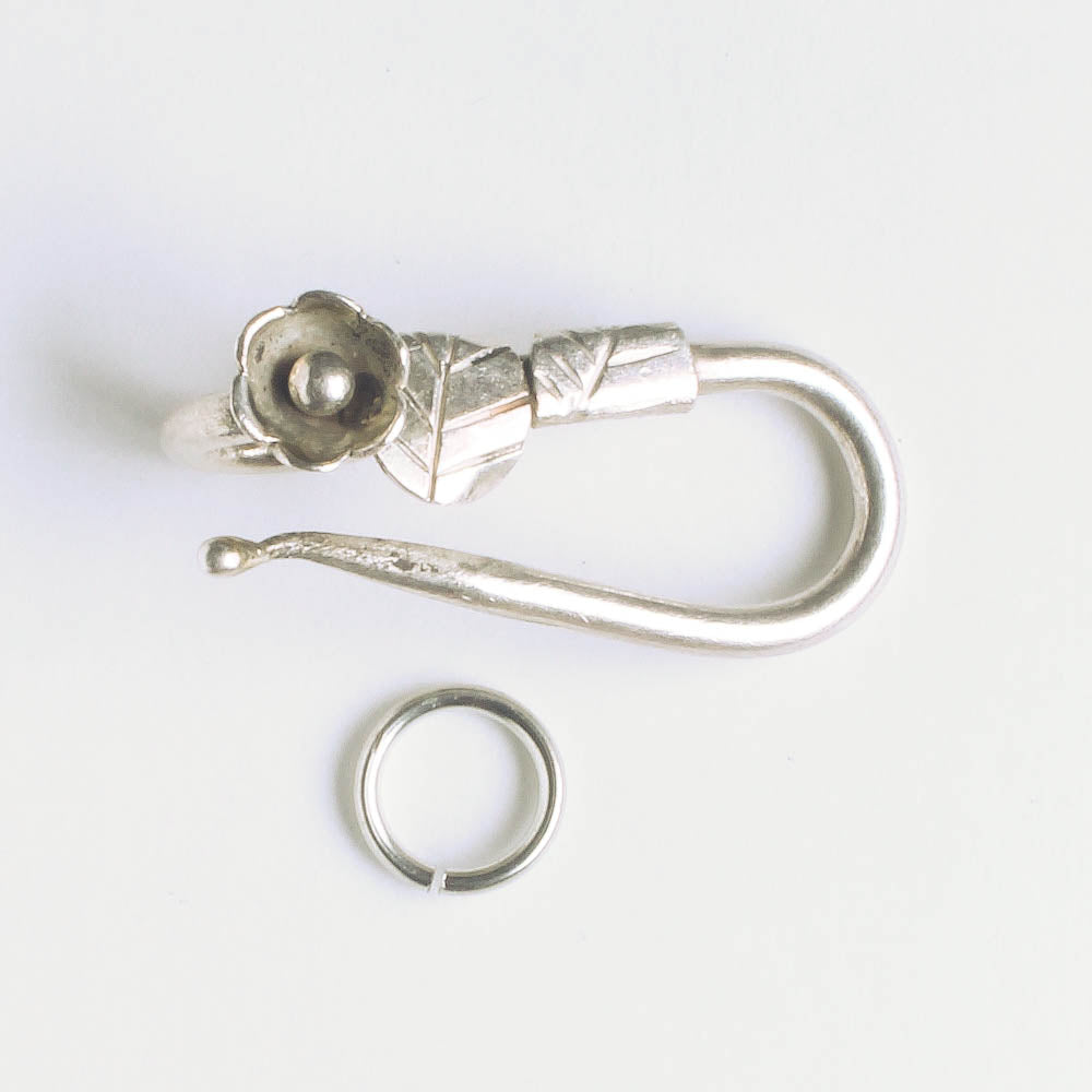 Hook and Eye Clasp - Sterling