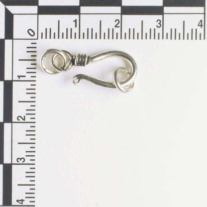 Hook and Eye Clasp - Sterling