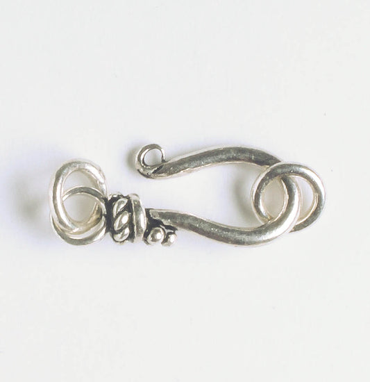 Hook and Eye Clasp - Sterling