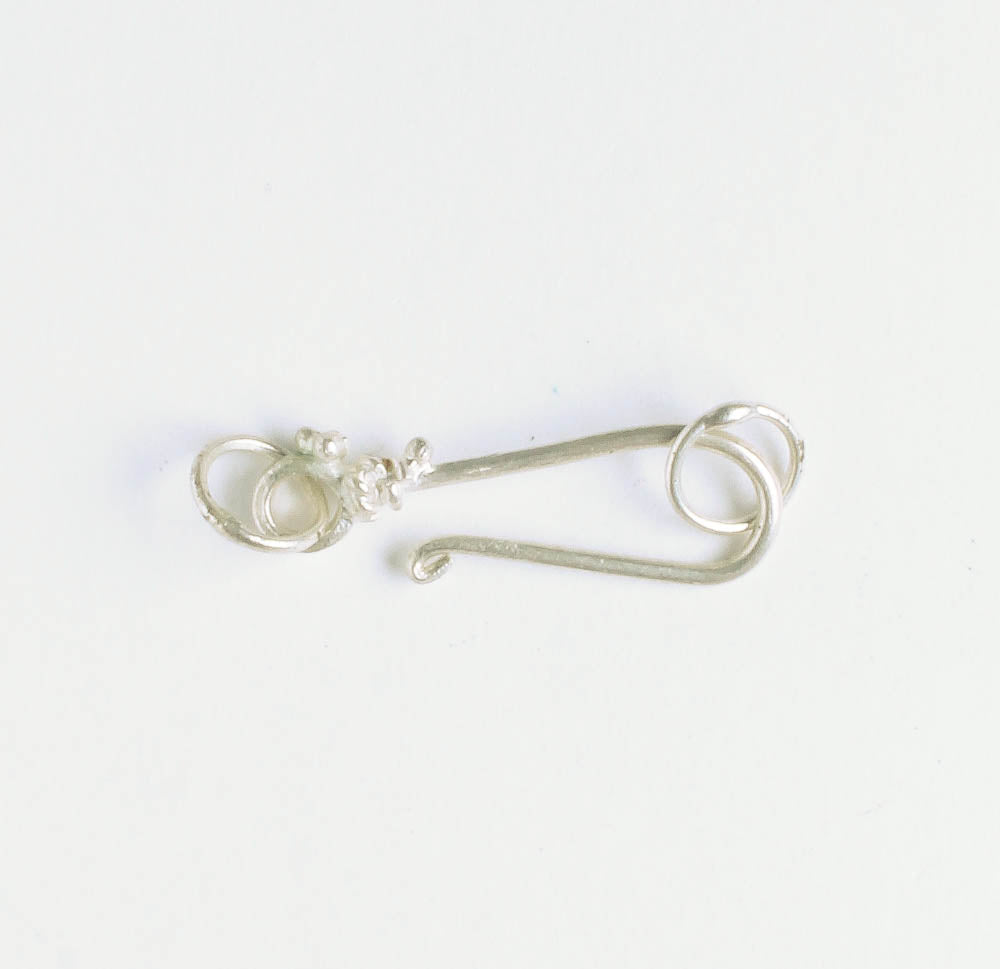 Hook and Eye Clasp - Sterling