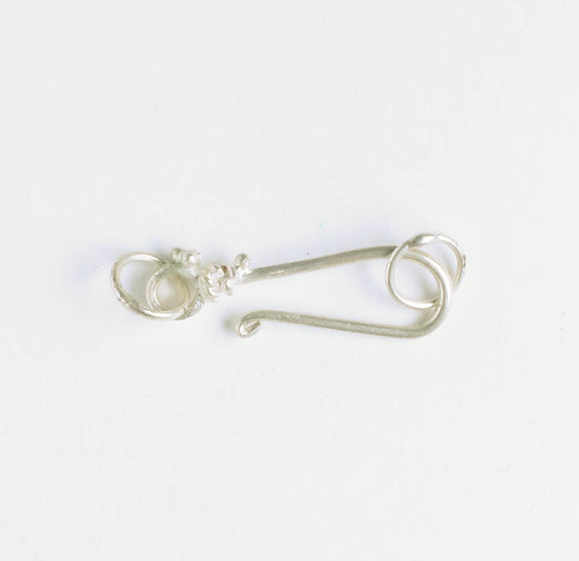 Hook and Eye Clasp - Sterling
