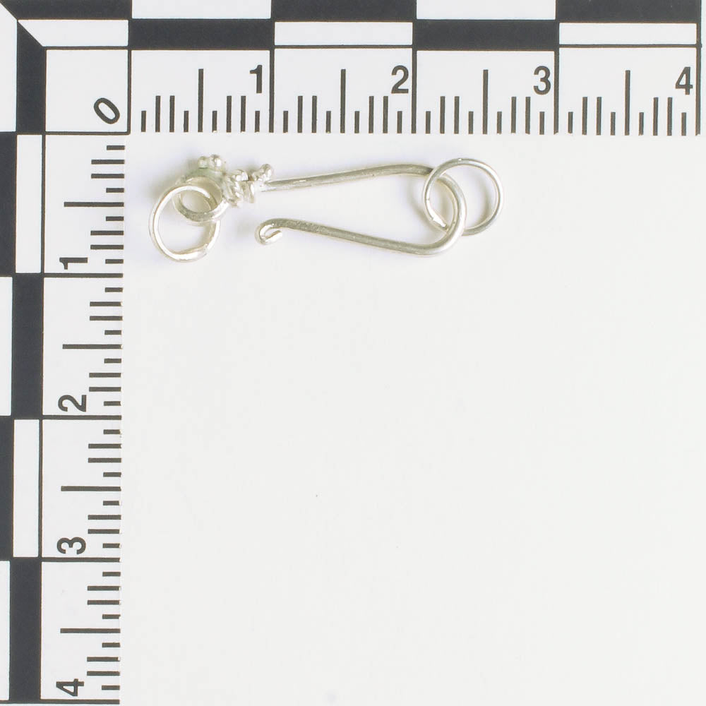 Hook and Eye Clasp - Sterling