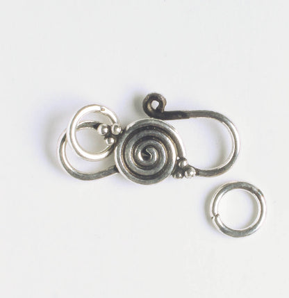 S-Hook Clasp - Sterling