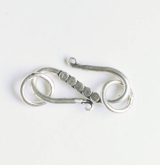 S-Hook Clasp - Sterling
