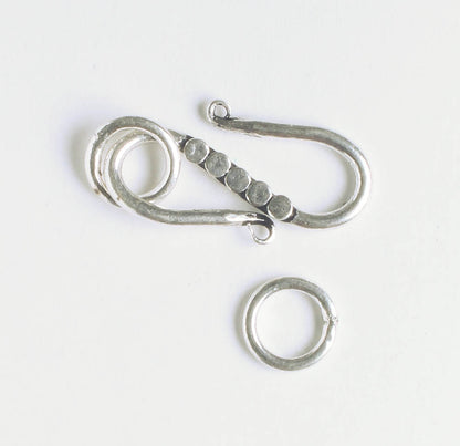 S-Hook Clasp - Sterling