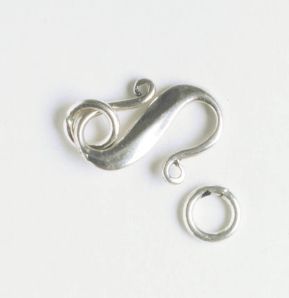S-Hook Clasp - Sterling