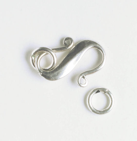 S-Hook Clasp - Sterling