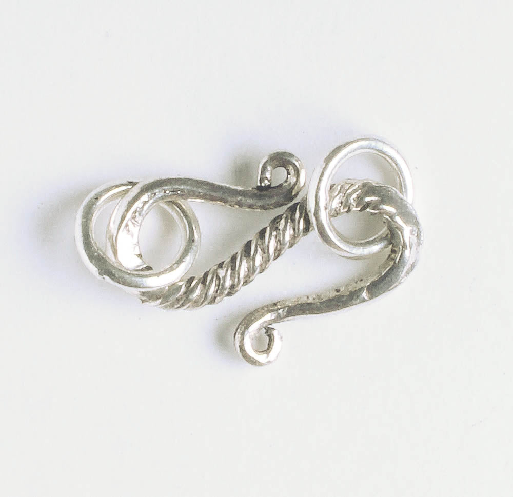 S-Hook Clasp - Sterling