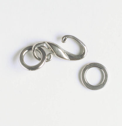 S-Hook Clasp - Sterling