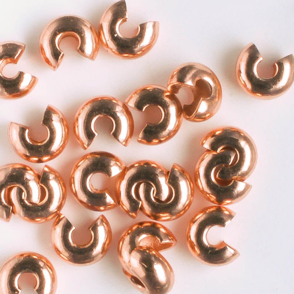 Crimp Cover Copper  - qty 20