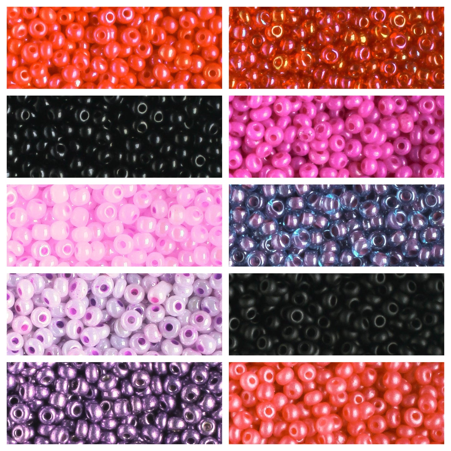 11/0 Czech Seed Bead Collection