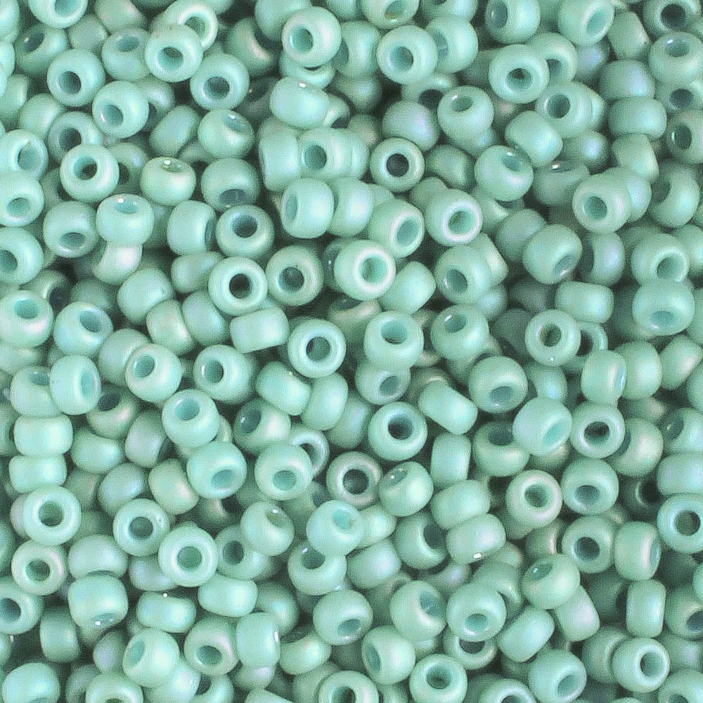 11-4701 Frosted Opaque Glazed Rainbow Celadon - 10 grams