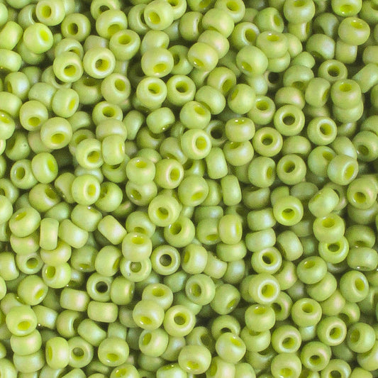 11-4697 Frosted Opaque Glazed Rainbow Olive - 10 grams