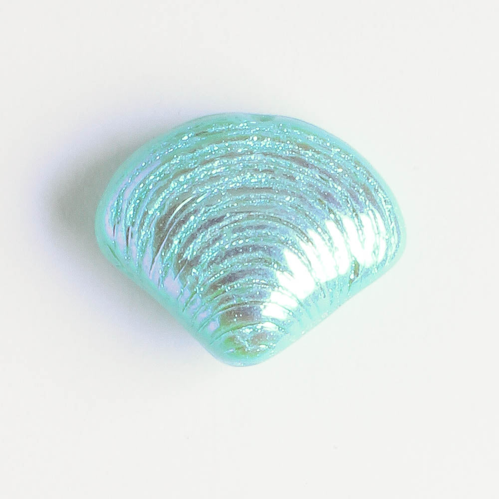 15x18mm Seashell Bead Aqua