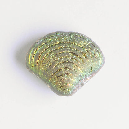 15x18mm Seashell Bead Etched Rainbow