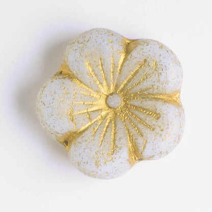 21mm Hibiscus Flower - Eched AB - each