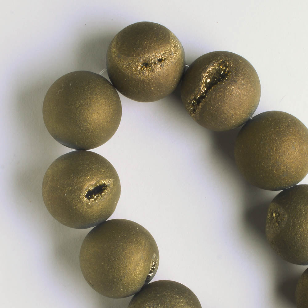 Druzy Agate - 8" strand