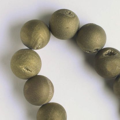 Druzy Agate - 8" strand