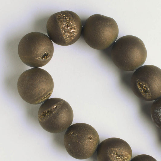 Druzy Agate - 8" strand