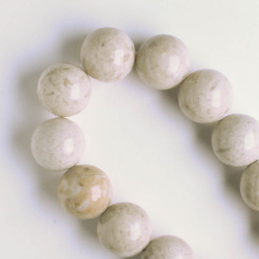 Fossil Jade - 8" strand