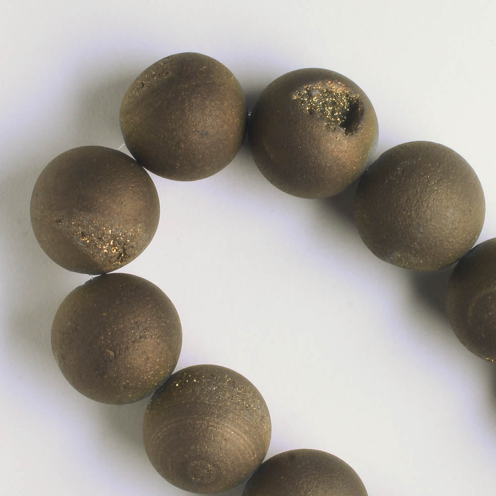 Druzy Agate - 8" strand