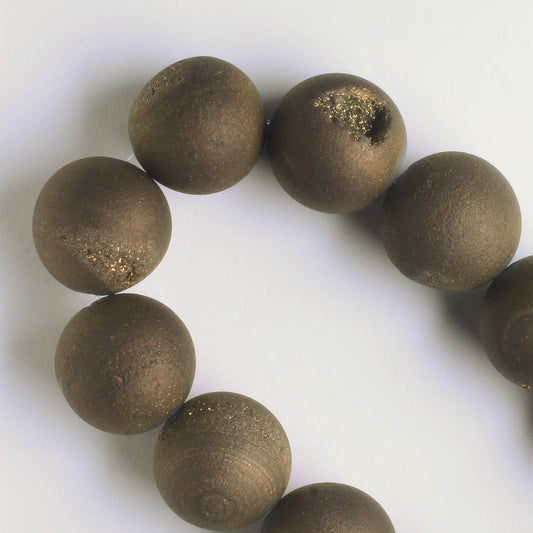 Druzy Agate - 8" strand