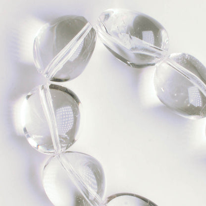 Rock Quartz - 8" strand