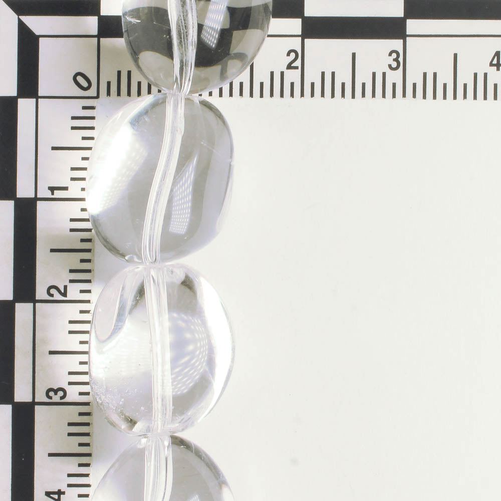 Rock Quartz - 8" strand