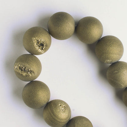 Druzy Agate - 8" strand