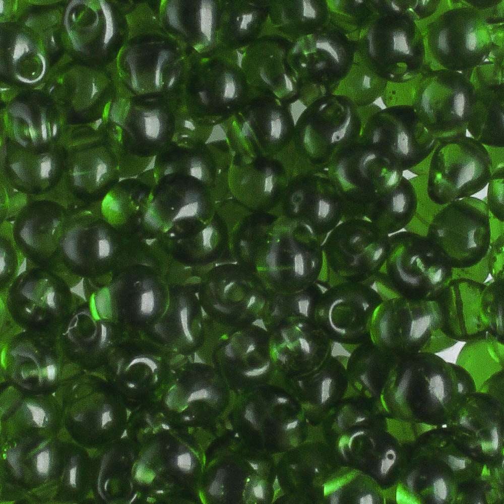 Fringe Bead, Transparent Green - 10 grams