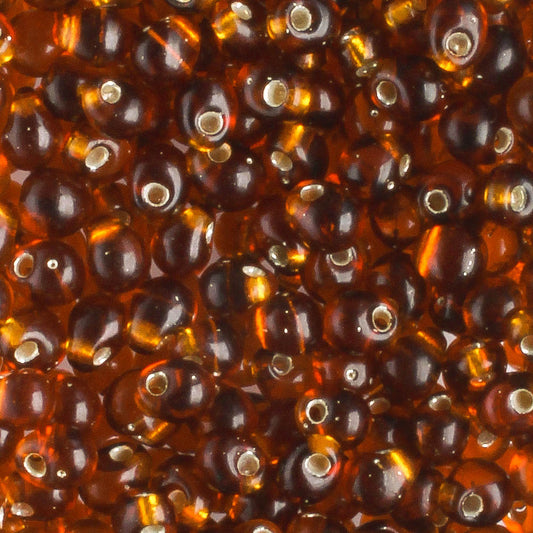 Fringe Bead, Silver Lined Root Beer - 10 grams