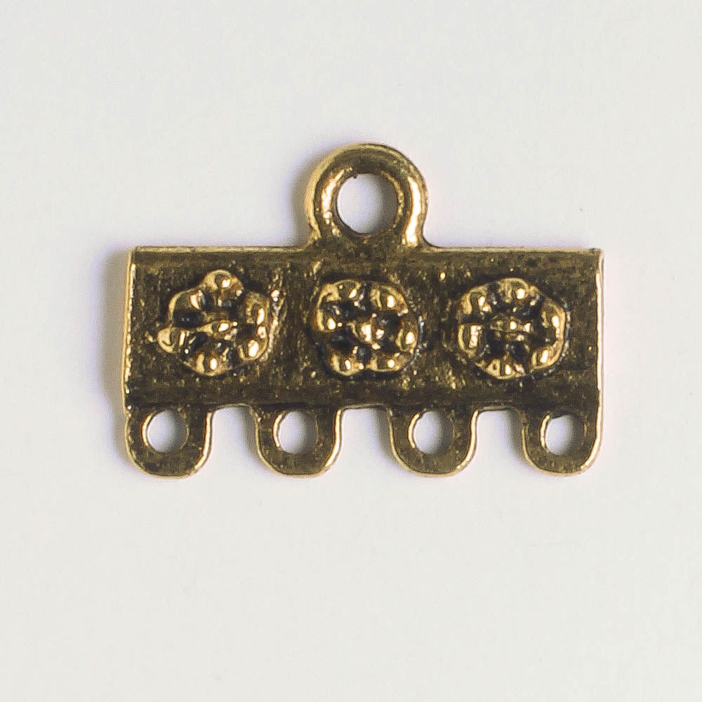 4 Strand Connector - Gold