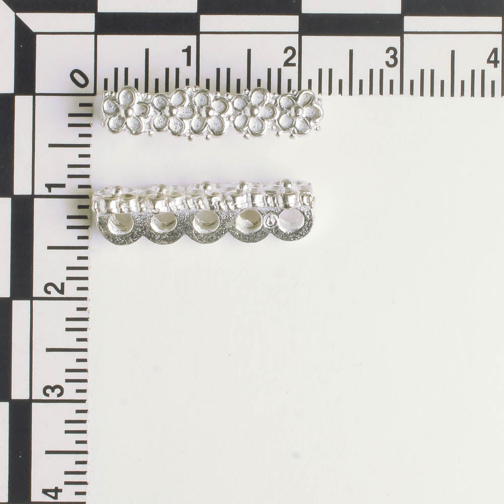 5 Strand Spacer Bar - Silver