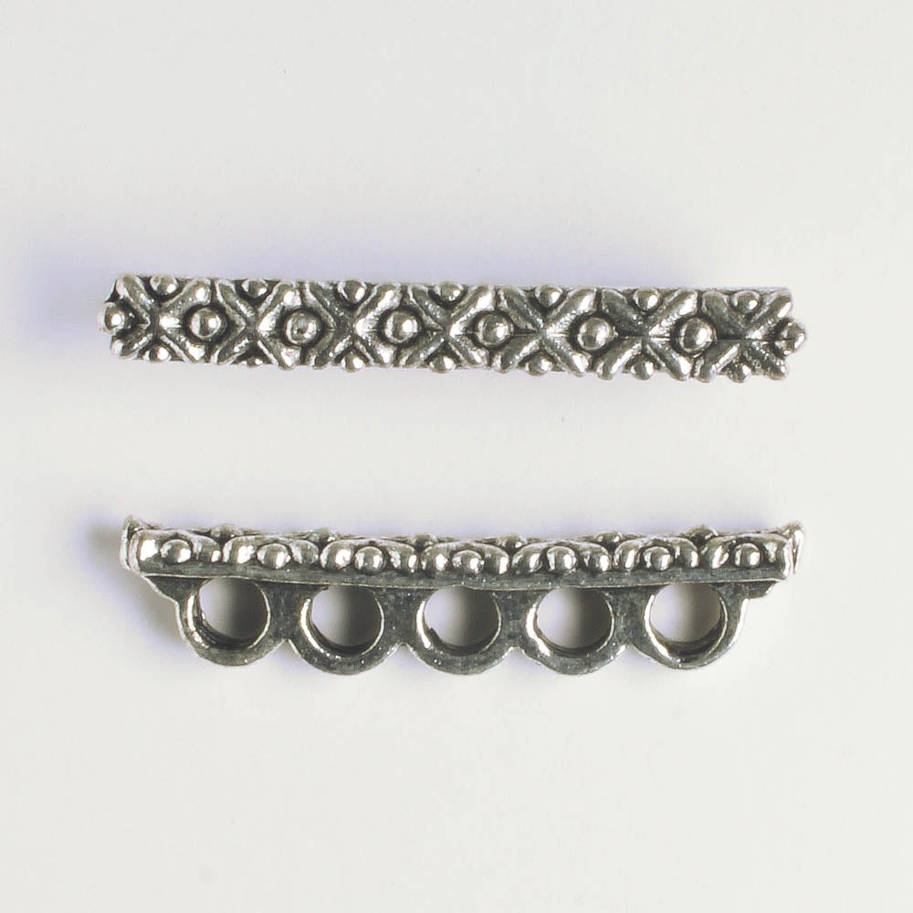 5 Strand Spacer Bar - Silver