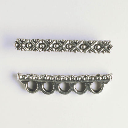 5 Strand Spacer Bar - Silver