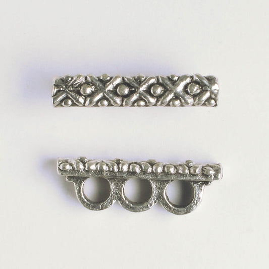 3 Strand Spacer Bar - Silver